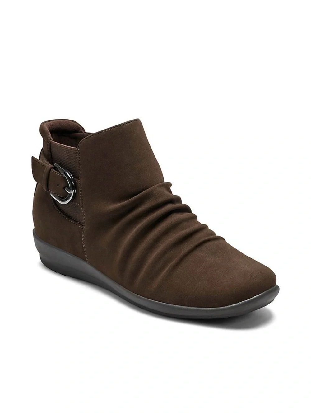 Easy Spirit Aryel Women's Ruched Buckle Ankle Booties